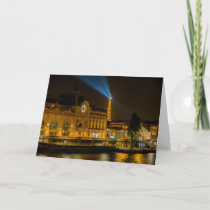 Cartão Musée d'Orsay em Paris à noite