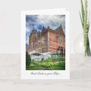 Cartão Museu Reijks, Amsterdã - Boa sorte na sua viagem