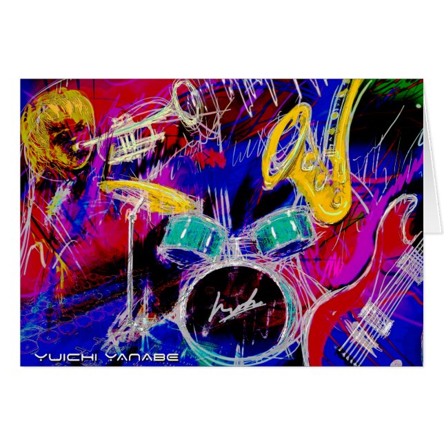 Cartão Music Medley (Frente Horizontal)