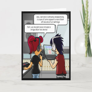 Cartão Music Royalties Funny Birthday Card