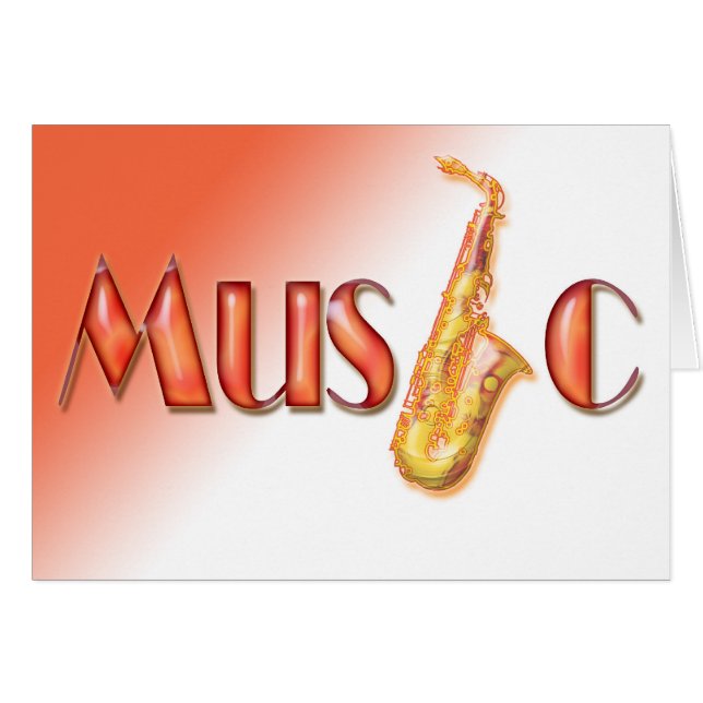 Cartão música (Frente Horizontal)