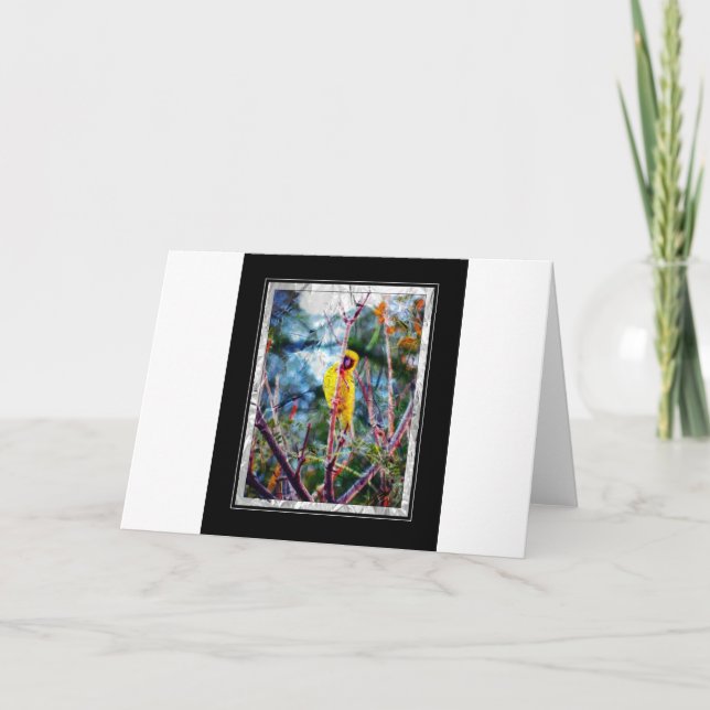 Cartão Música Amarela (Frente)