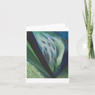 Cartão Música Azul e Verde por Georgia O'Keeffe,