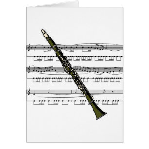 Cartão Música Clarinet 09 B