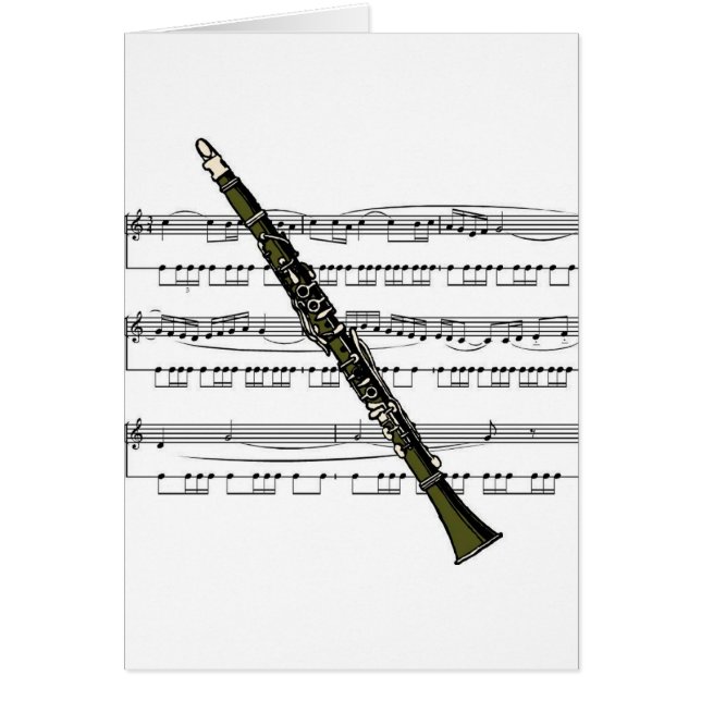 Cartão Música Clarinet 09 B (Frente)