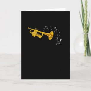 Cartão Musica de Trompete - Musico Jazz