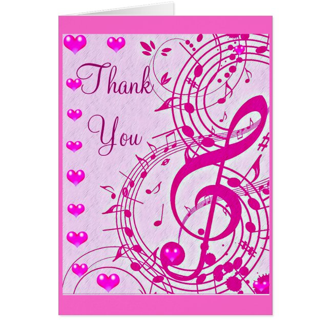 Cartão Música do amor_ (Frente)