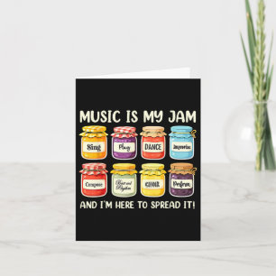 Cartão Música É Meu Professor De Música Jam Lover Para Mú