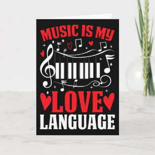 Cartão Música É Minha Linguagem do Amor Dia dos Namorados