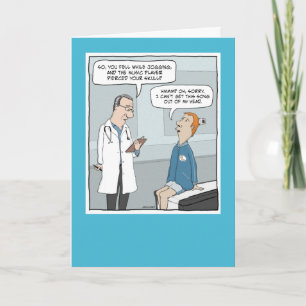 Cartão Música Engraçada em Meu Aniversário de Cabeça