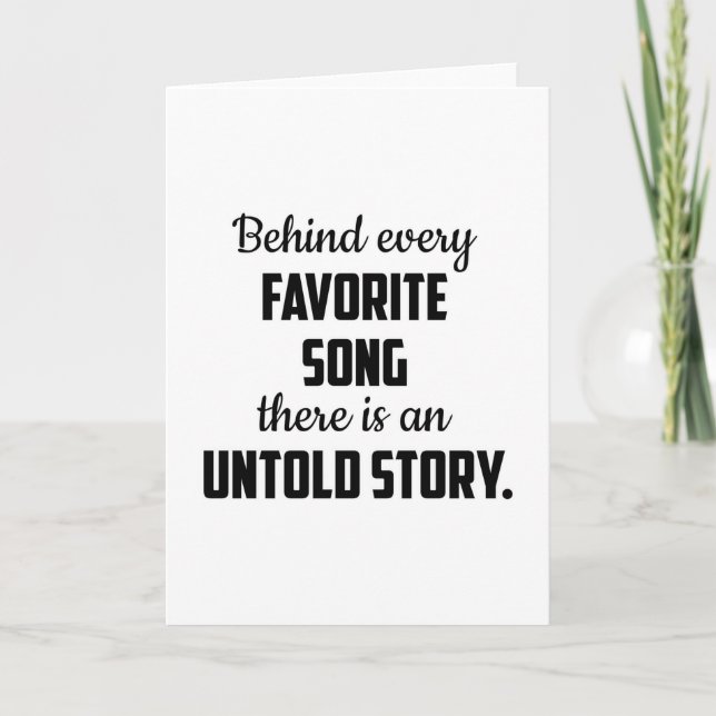 Cartão Música Instrumento Musical Sound Jazz Gift (Frente)