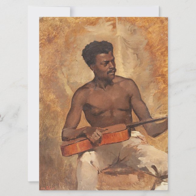 Cartão Músico de Nova Orleans (Guitarista) (Francis Mille (Frente)