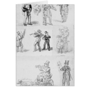 Cartão Músicos da rua de Londres