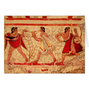 Cartão Músicos de Etruscan