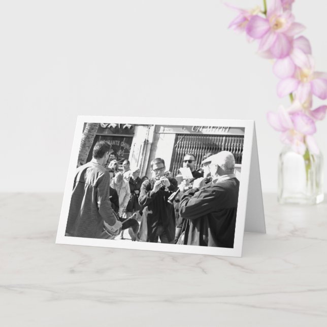 Cartão Músicos de Lliria, Retrato Espanhol (Orquídea)