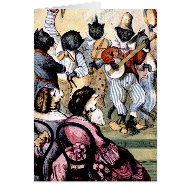 Cartão Músicos do gato (Frente)