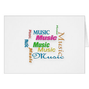 Cartão MusicWord Cloud 3