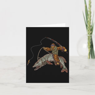 Cartão Muskie Fisheries Tiger Musky Hunting Bigfoot Pesca