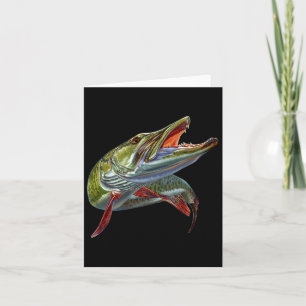 Cartão Muskie Hunter Musky Pescman Lure Fly Fisheries Nov