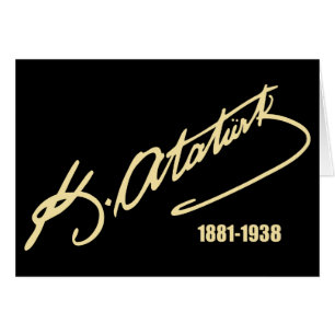 Cartão Mustafa Kemal Ataturk