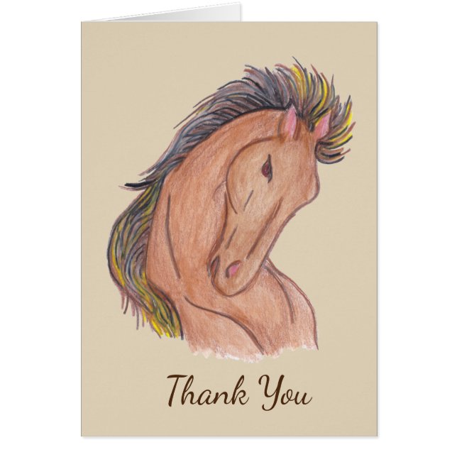 Cartão Mustang Horse (Frente)