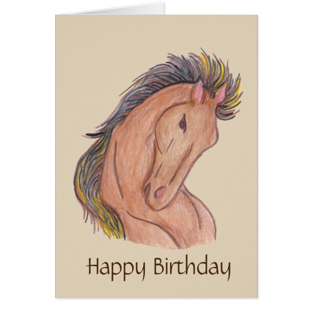 Cartão Mustang Horse (Frente)