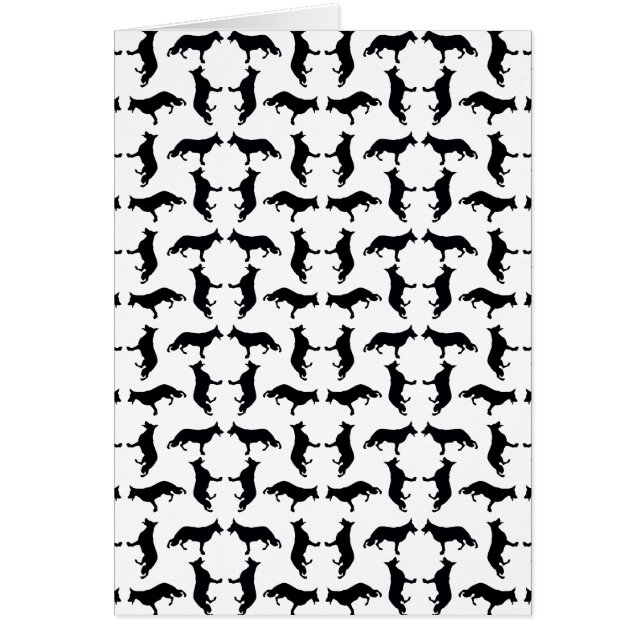 Cartão Muster Schäferhund (Frente)