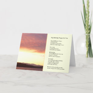 Cartão My Birthday Prayers for You...