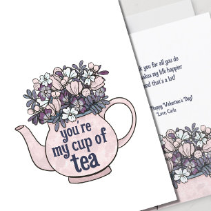 Cartão My Cup of Tea Illustrated Valentine's Day Card