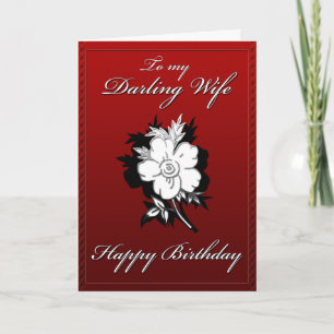 Cartão My Darling Wife Birthday card