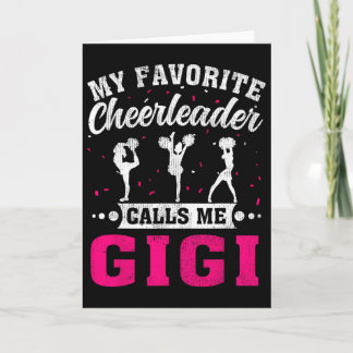 Cartão My Favorite Cheerleader Calls Me Gigi Mother's Day