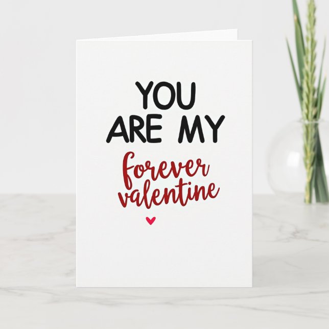 Cartão My Forever Valentine Love Card (Frente)