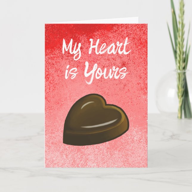 Cartão My Heart is Yours Valentine (Frente)