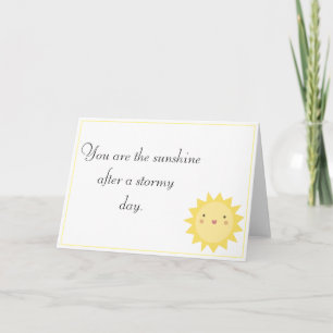 Cartão My Sunshine Blank Inside Greeting Card