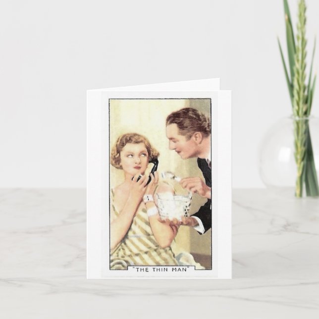 Cartão Myrna Loy Thin Man (Frente)