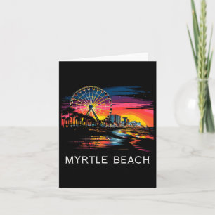 Cartão Myrtle Beach South Carolina Camisa Skirt Ocean R