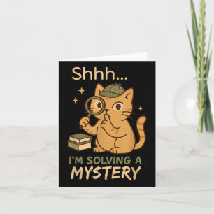 Cartão Mystery Reader Bookish Sleuth Gift do Clube Crime