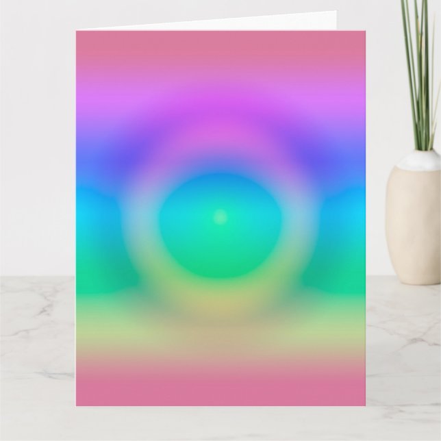 Cartão Mystic Rainbow Eye Ombre (Frente)