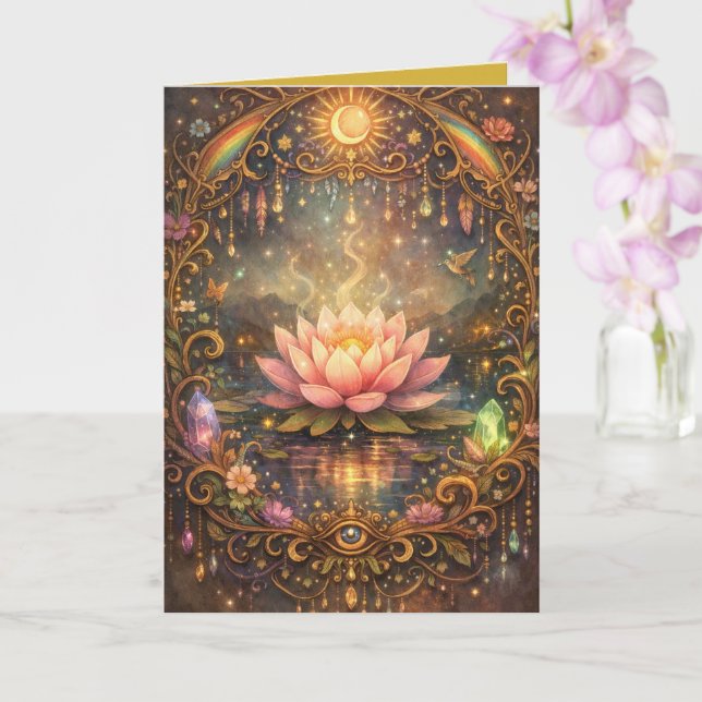 Cartão Mystical Lotus Magickal Night (Orquídea)