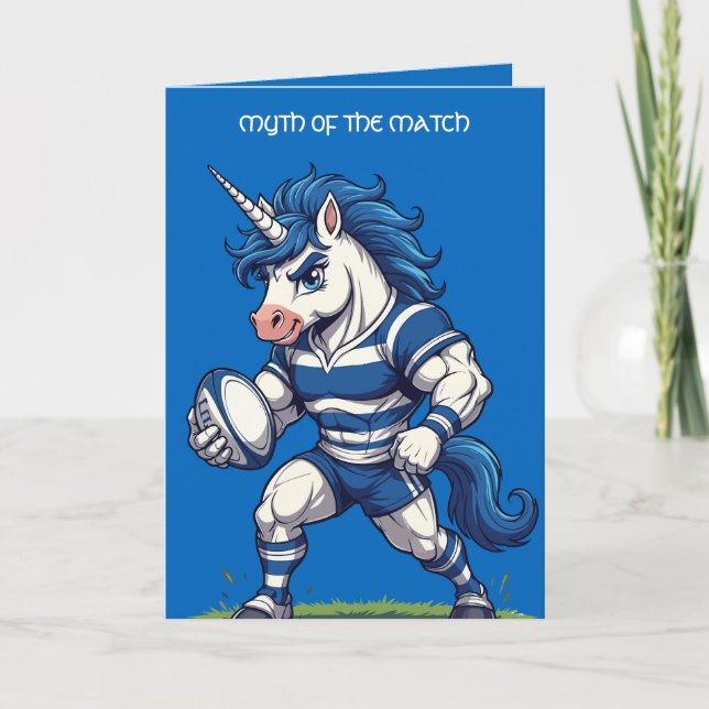 Cartão Myth of the Match Scottish Rugby Unicorn (Frente)