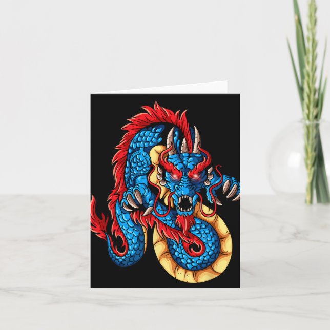 Cartão Mythical Creatures China New Year Chinese New Year (Frente)