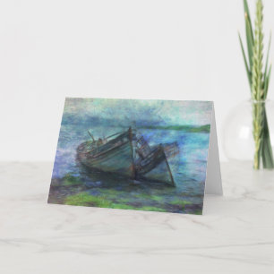 Cartão Na borda da água