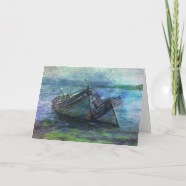 Cartão Na borda da água (Frente)