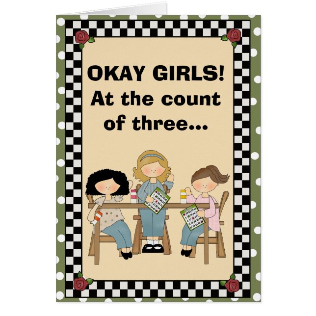 Cartão Na contagem de três… (Frente)