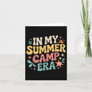 Cartão Na Era Do Meu Campo De Verão, Vibe De Acampamento 
