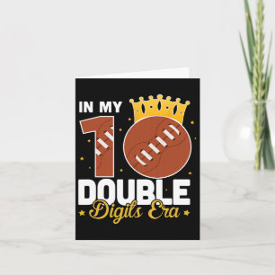 Cartão Na Era dos Meus 10 Dígitos Duplos Futebol 10º Aniv