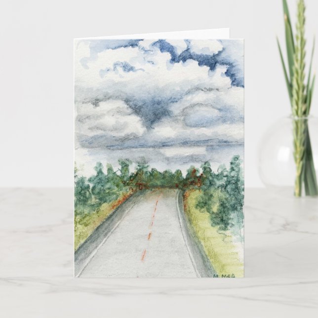 Cartão Na estrada de novo (Frente)