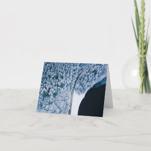 Cartão Na Estrada Para O Natal