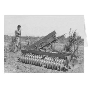 Cartão Na fazenda na década de 1940