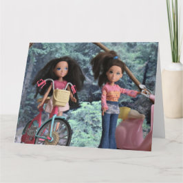 Cartão Na floresta com minha irmã mais velha